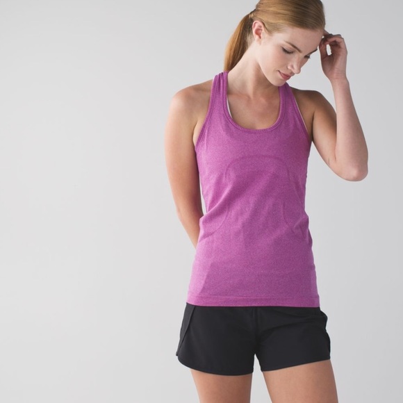 Lululemon Swiftly Tech Racerback Tank Top Heathered Ultra Violet Purple 6 Small - Picture 8 of 8